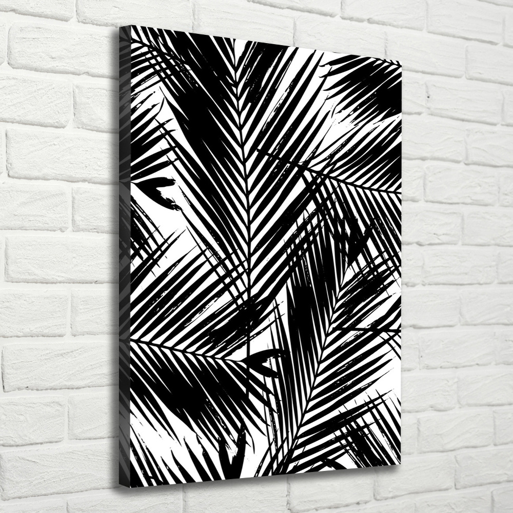 Canvas wall art Palm leaves