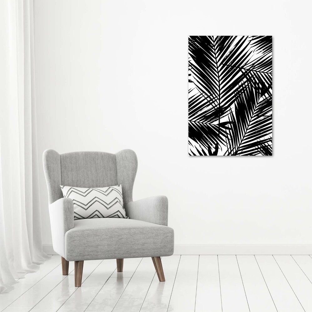 Canvas wall art Palm leaves