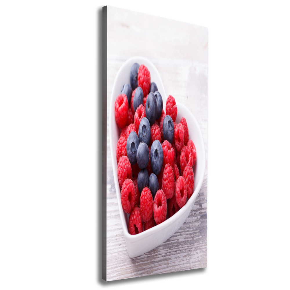 Canvas wall art Raspberries and berries