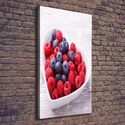 Canvas wall art Raspberries and berries