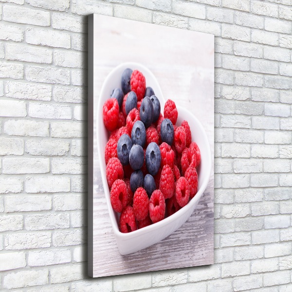 Canvas wall art Raspberries and berries