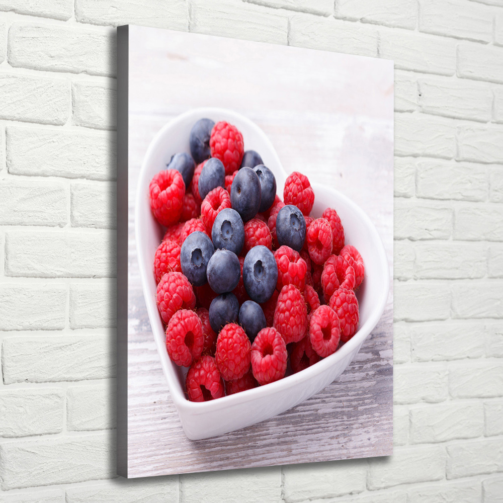 Canvas wall art Raspberries and berries