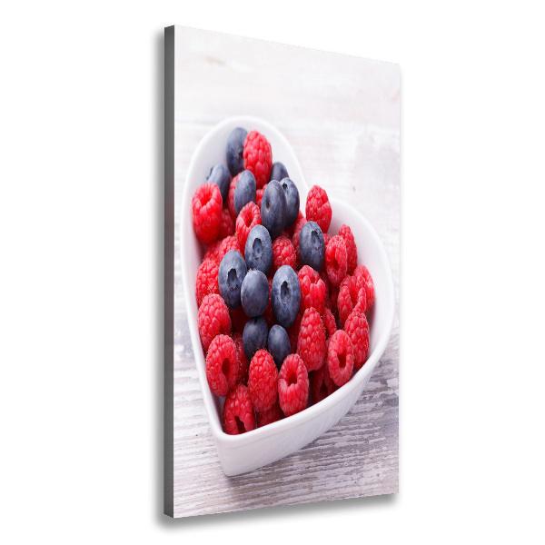 Canvas wall art Raspberries and berries