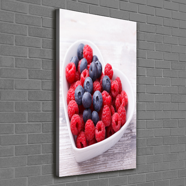 Canvas wall art Raspberries and berries