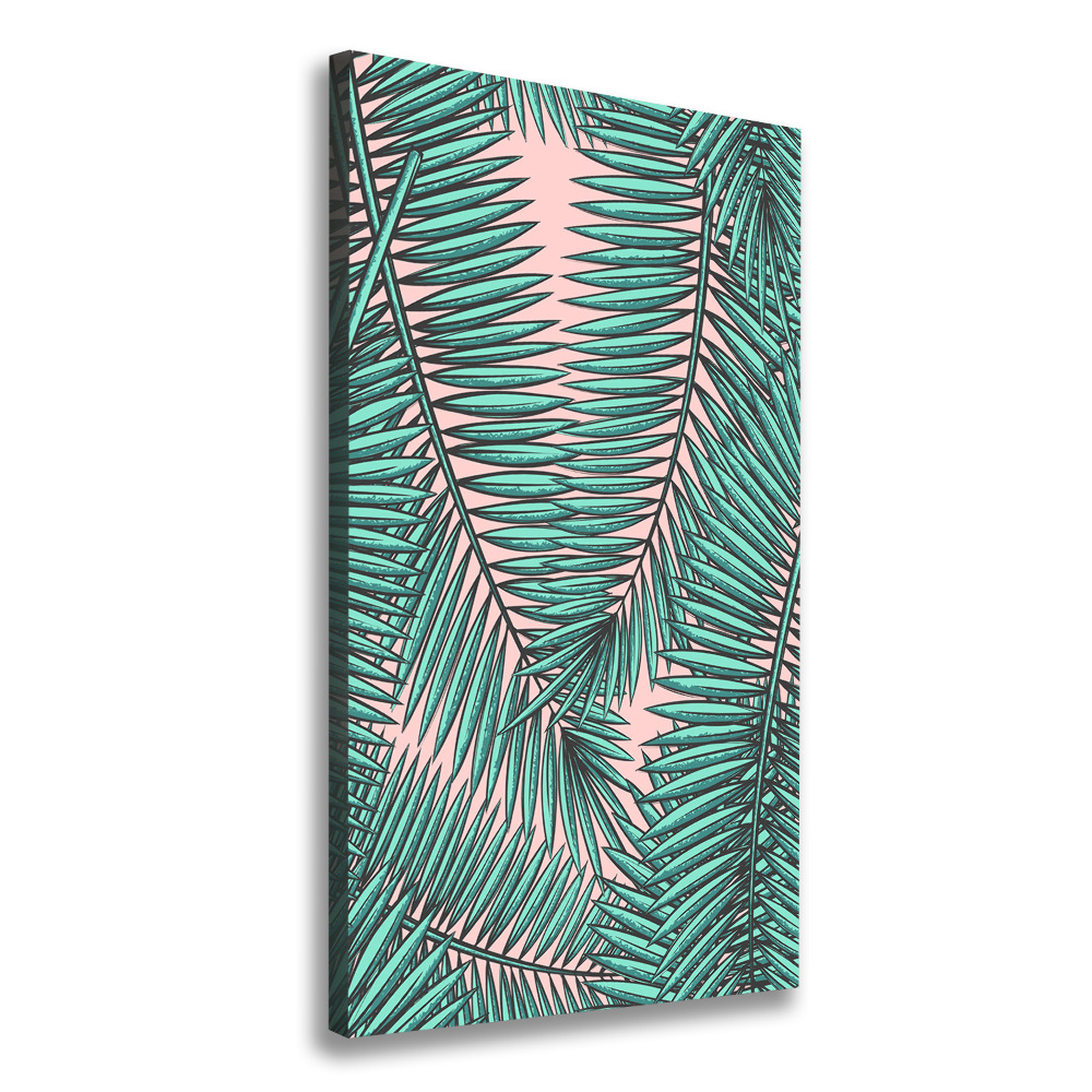 Canvas wall art Palm leaves