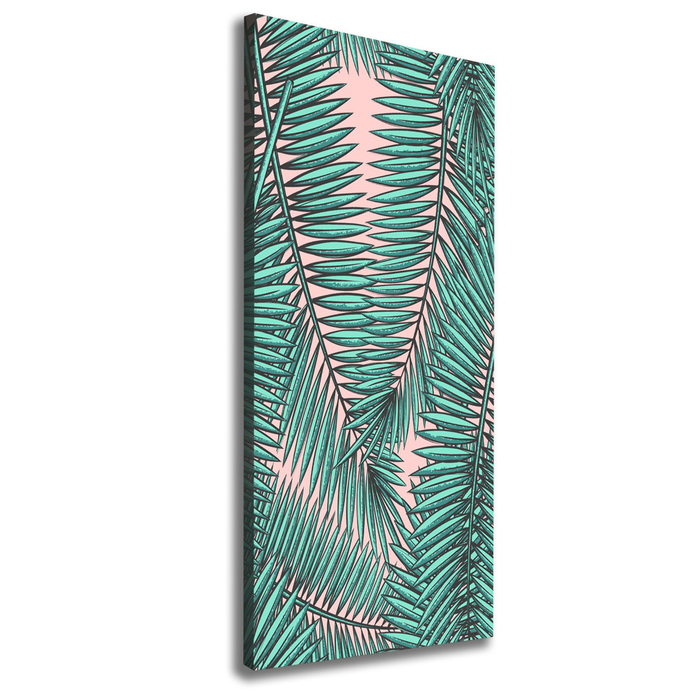 Canvas wall art Palm leaves