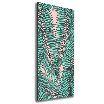 Canvas wall art Palm leaves