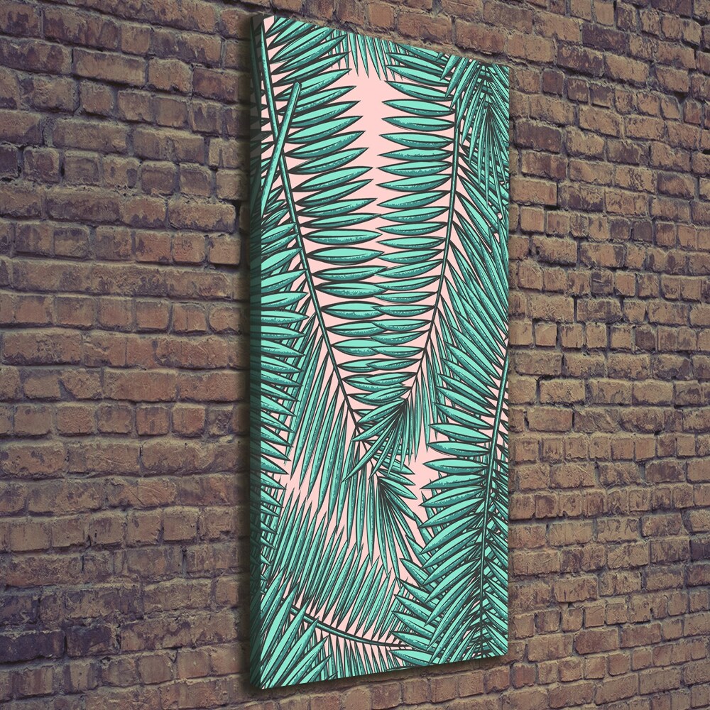 Canvas wall art Palm leaves