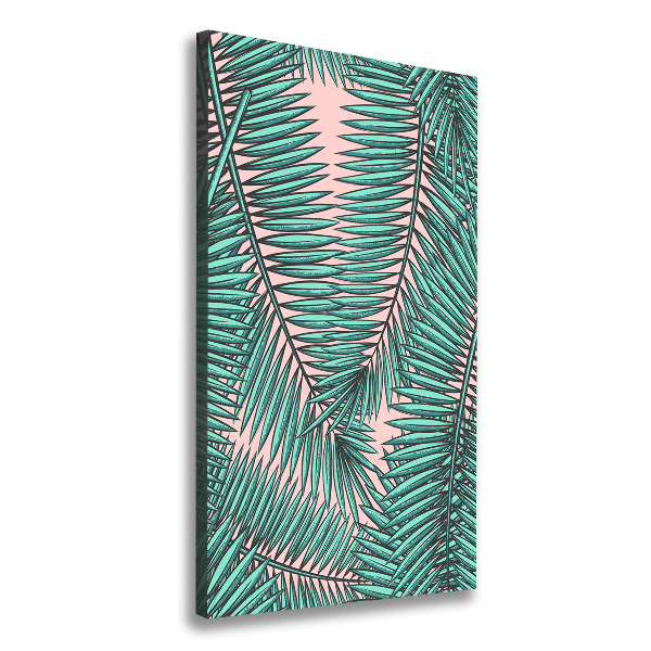 Canvas wall art Palm leaves