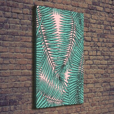 Canvas wall art Palm leaves