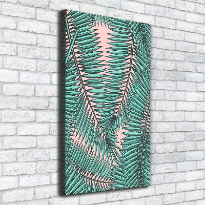 Canvas wall art Palm leaves