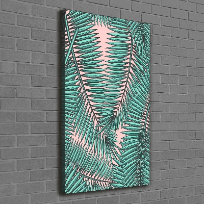 Canvas wall art Palm leaves