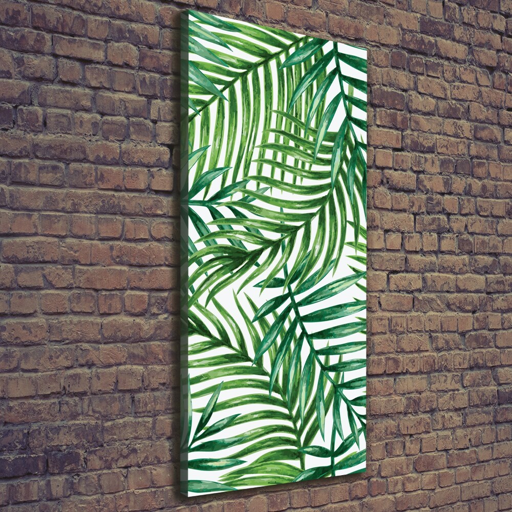 Canvas wall art Palm leaves