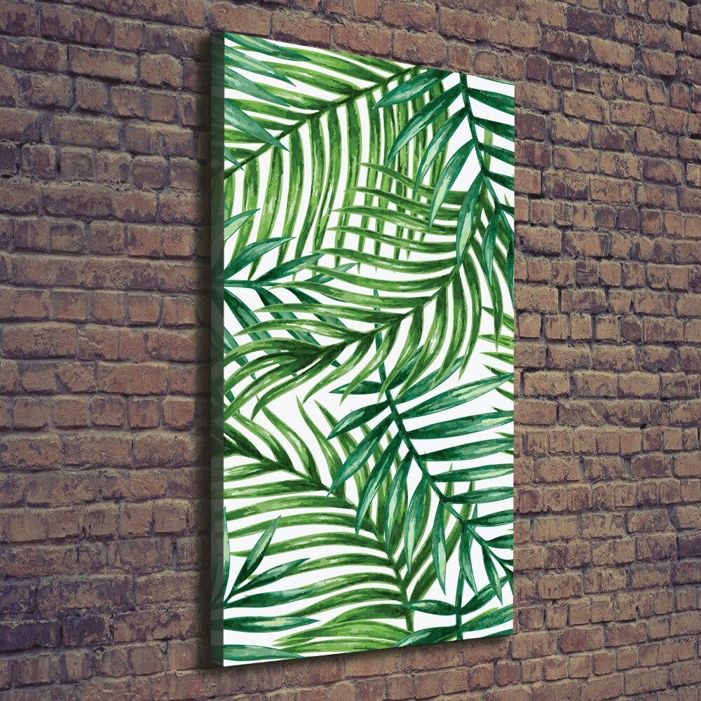 Canvas wall art Palm leaves