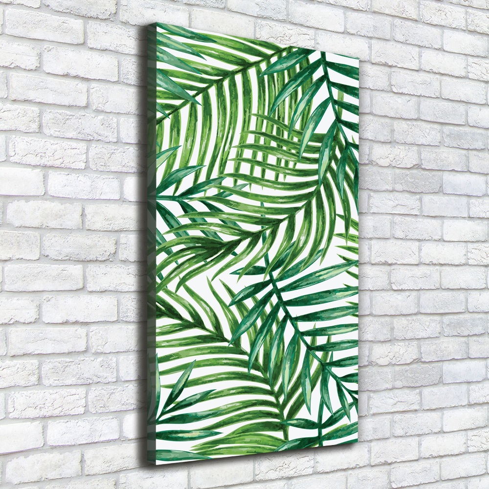 Canvas wall art Palm leaves