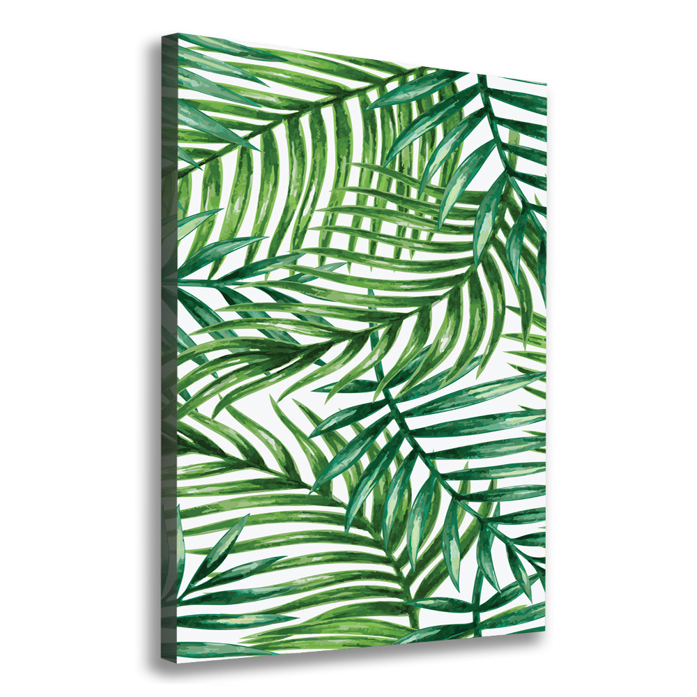 Canvas wall art Palm leaves