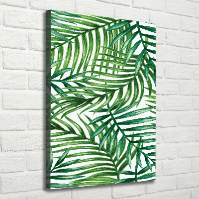 Canvas wall art Palm leaves