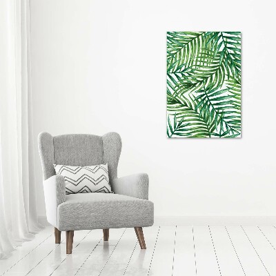 Canvas wall art Palm leaves