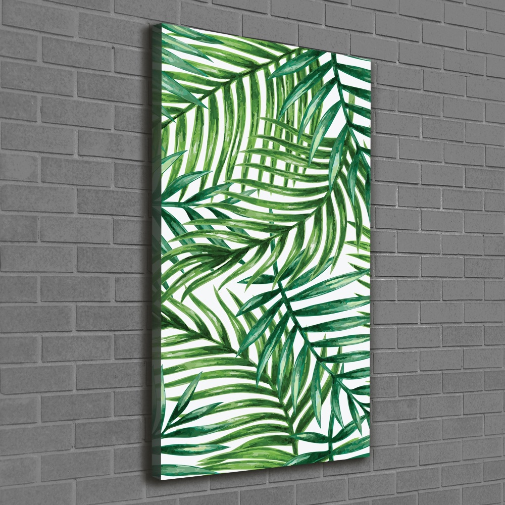 Canvas wall art Palm leaves