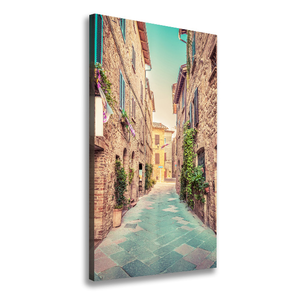 Wall art canvas large Italian streets