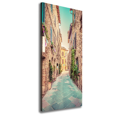 Wall art canvas large Italian streets