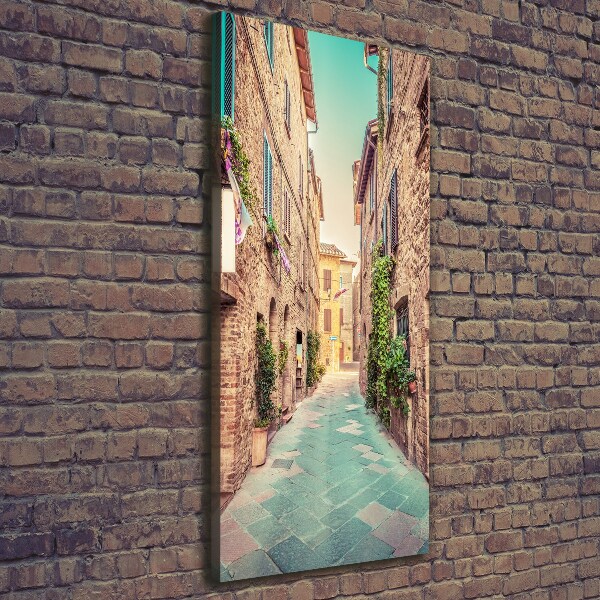 Wall art canvas large Italian streets