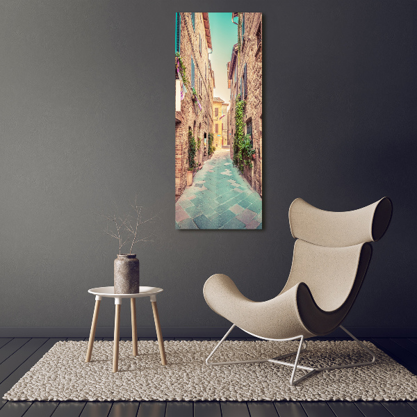 Wall art canvas large Italian streets