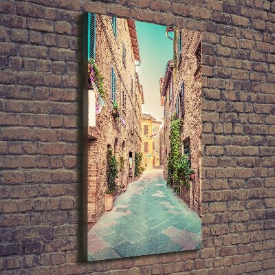 Wall art canvas large Italian streets