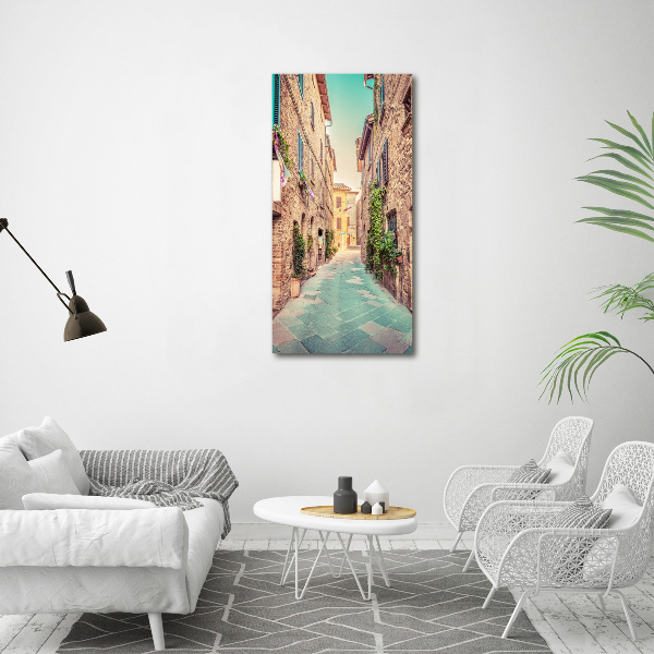 Wall art canvas large Italian streets