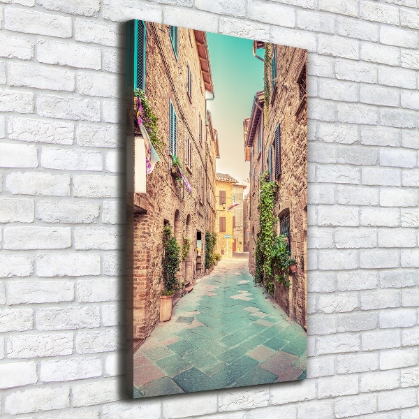 Wall art canvas large Italian streets