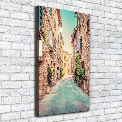 Wall art canvas large Italian streets