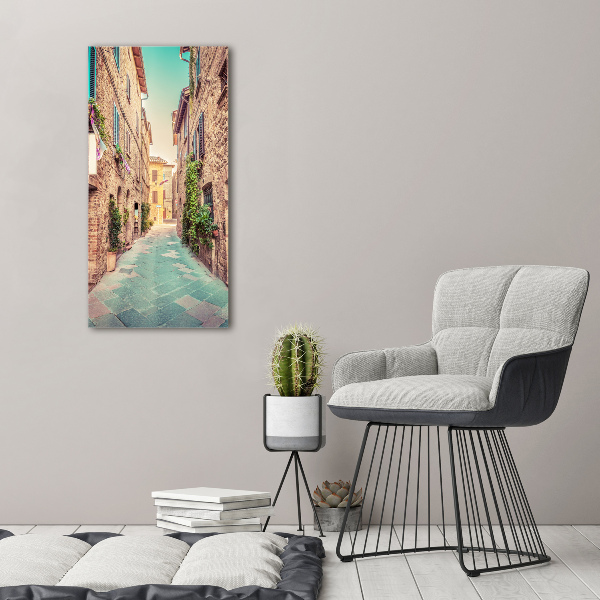 Wall art canvas large Italian streets