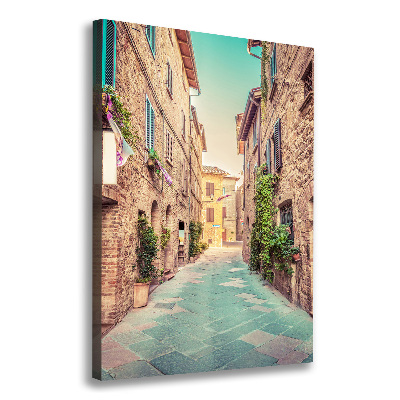 Wall art canvas large Italian streets