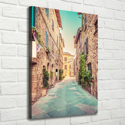 Wall art canvas large Italian streets