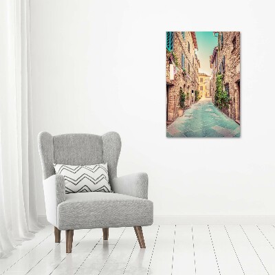 Wall art canvas large Italian streets