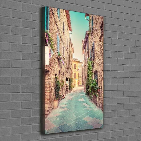 Wall art canvas large Italian streets