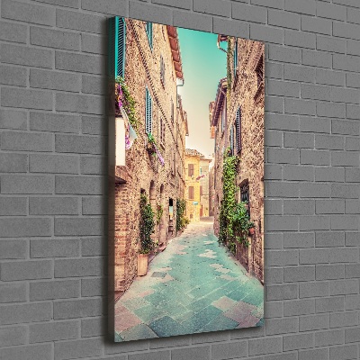 Wall art canvas large Italian streets