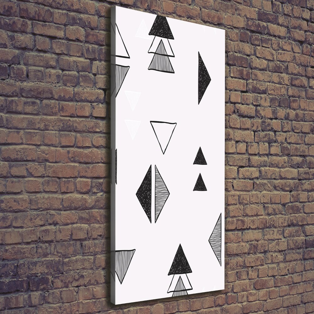 Canvas wall art Triangles