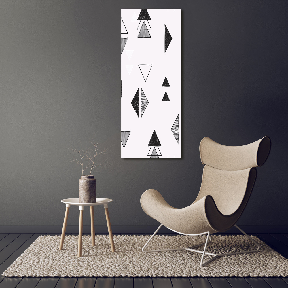 Canvas wall art Triangles