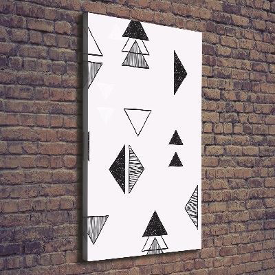 Canvas wall art Triangles