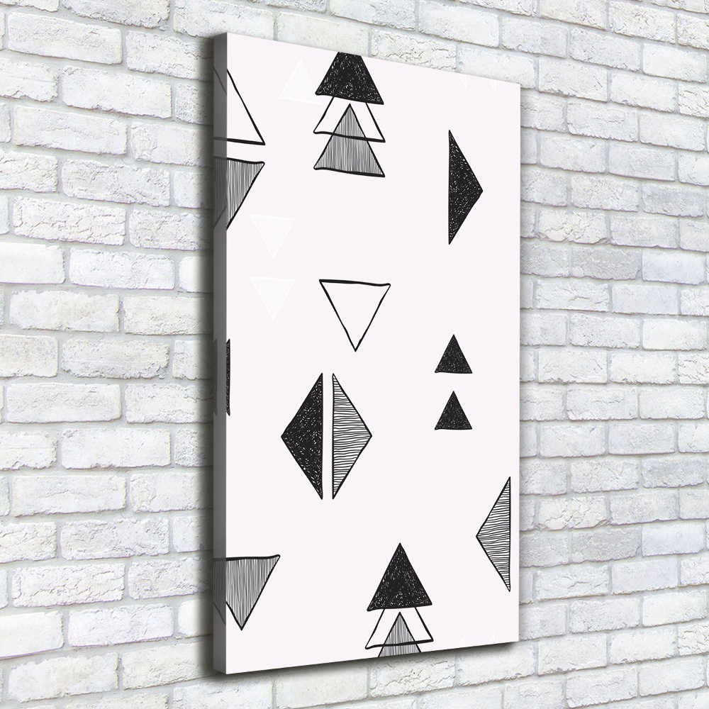 Canvas wall art Triangles