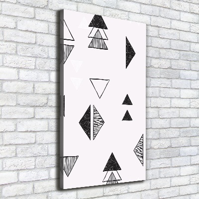 Canvas wall art Triangles