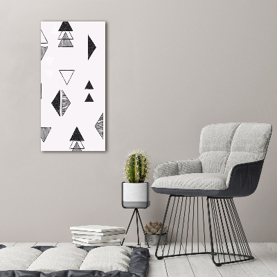 Canvas wall art Triangles