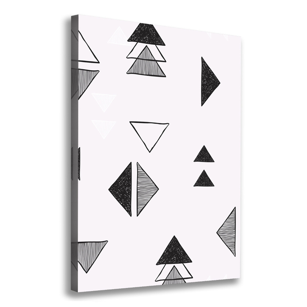 Canvas wall art Triangles