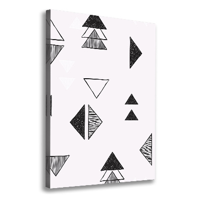 Canvas wall art Triangles