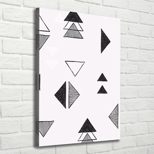 Canvas wall art Triangles