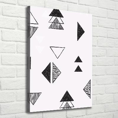 Canvas wall art Triangles