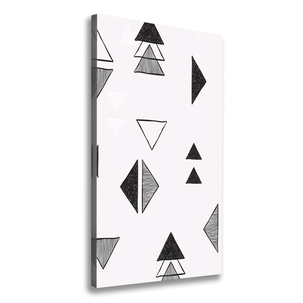 Canvas wall art Triangles