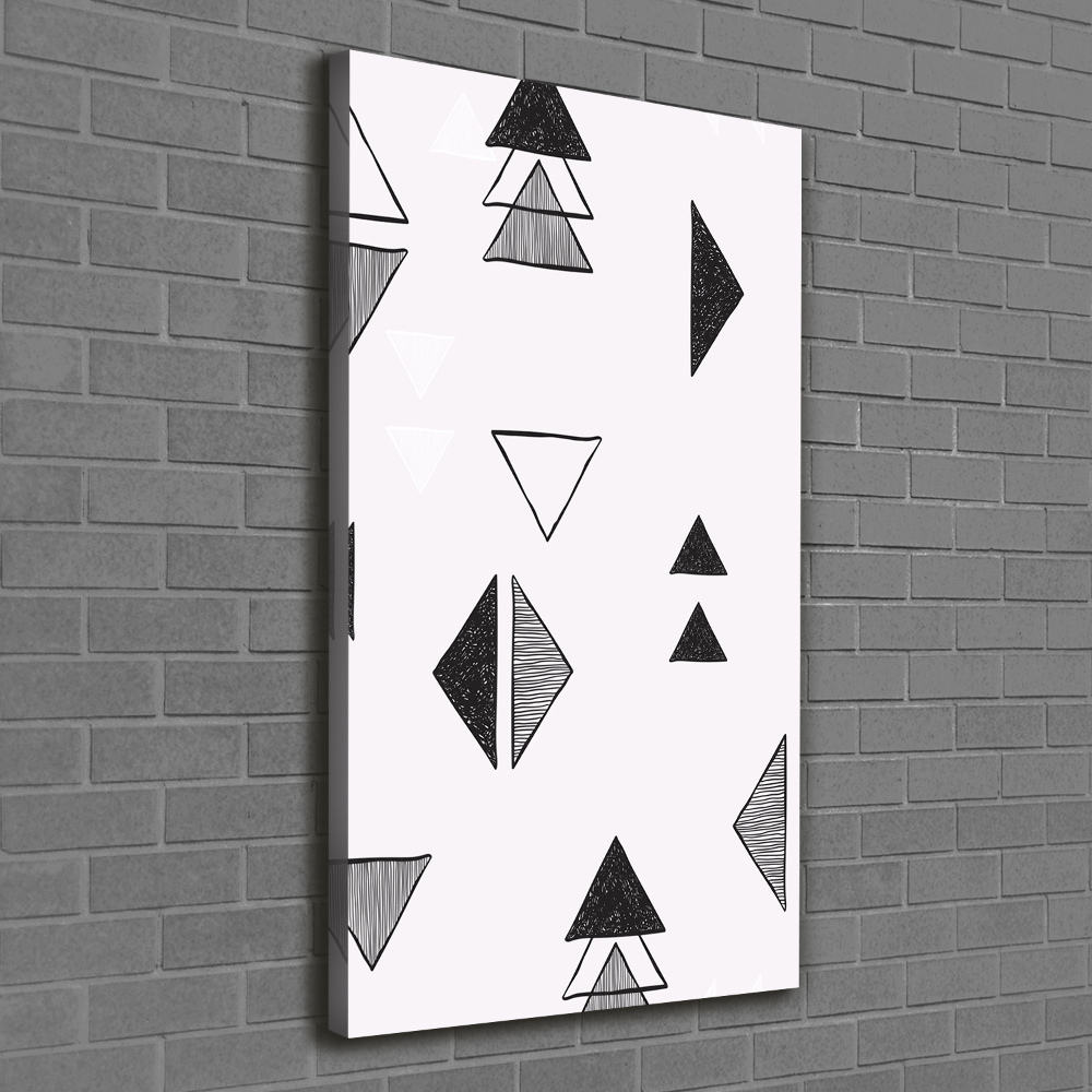 Canvas wall art Triangles