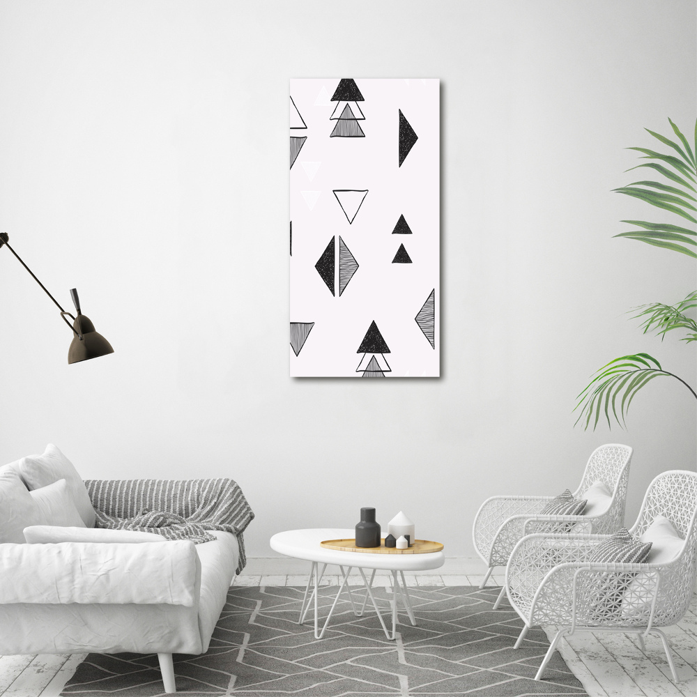 Canvas wall art Triangles